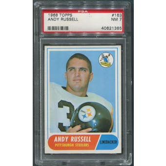 1968 Topps Football #163 Andy Russell Rookie PSA 7 (NM)