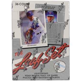 1990 Leaf Series 1 Baseball Wax Box