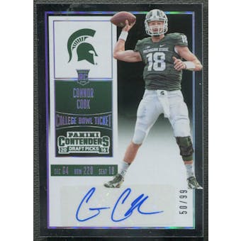 2016 Panini Contenders Draft Picks #103 Connor Cook Rookie Auto #50/99