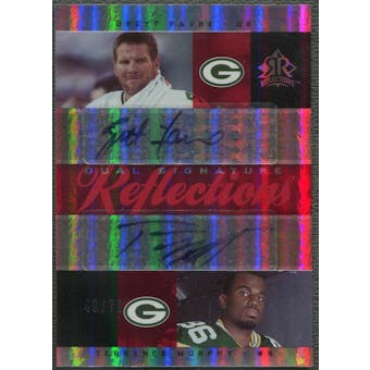 2005 Reflections #DSFM Brett Favre & Terrence Murphy Reflections Red Dual Auto #49/70