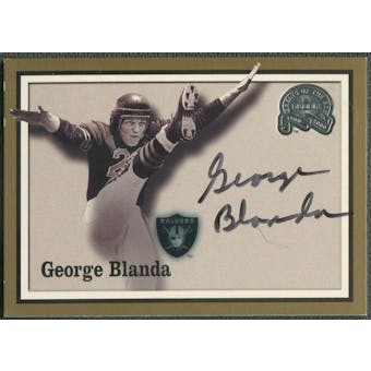 2000 Greats of the Game #6 George Blanda Gold Border Auto