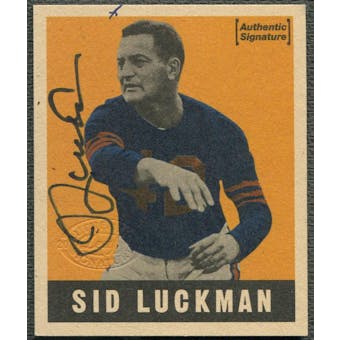 1997 Leaf Reproductions #23 Sid Luckman Auto #1730/1948
