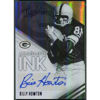 2014 Absolute #55 Billy Howton Absolute Ink Spectrum Purple Auto #01/20