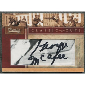 2010 Classics #32 George McAfee Classic Cuts Auto #02/90