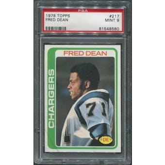 1978 Topps Football #217 Fred Dean Rookie PSA 9 (MINT)