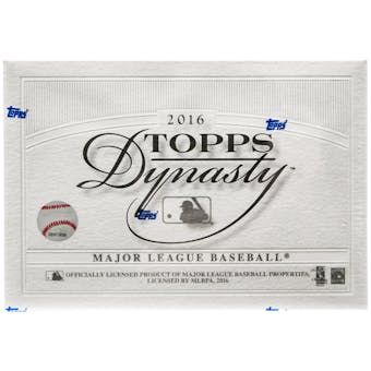 2016 Topps Dynasty Baseball Hobby Box