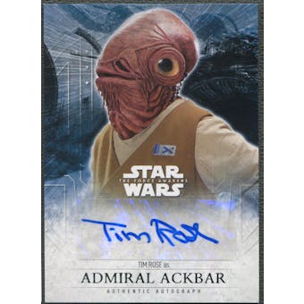2016 Star Wars The Force Awakens Series Two Tim Rose as Admiral Ackbar Auto