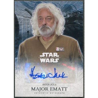 2016 Star Wars The Force Awakens Series Two Andrew Jack as Major Ematt Auto