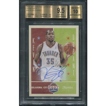 2012/13 Panini Past and Present #58 Kevin Durant Signatures Auto BGS 9.5 (GEM MINT)