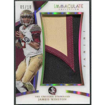 2015 Immaculate Collection Jameis Winston The College Standard Rookie Jumbo Patch #05/10
