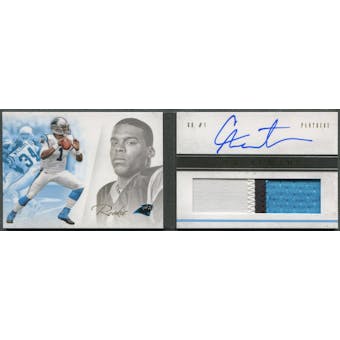 2011 Panini Playbook #107 Cam Newton Gold Rookie Patch Auto #23/49