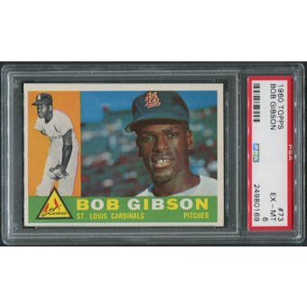 1960 Topps Baseball #73 Bob Gibson PSA 6 (EX-MT)
