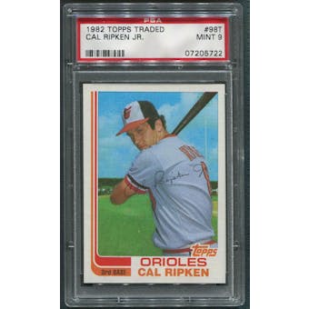 1982 Topps Traded Baseball #98T Cal Ripken Jr. Rookie PSA 9 (MINT)