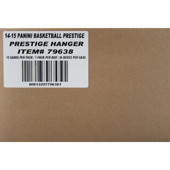 2014/15 Panini Prestige Basketball Mystery Rookie Rack Pack 36 Box Case