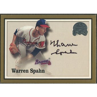 2000 Greats of the Game #82 Warren Spahn Auto SP
