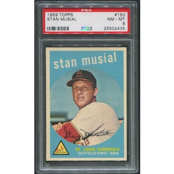 1959 Topps Baseball #150 Stan Musial PSA 8 (NM-MT)