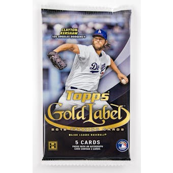 2016 Topps Gold Label Baseball Hobby Pack