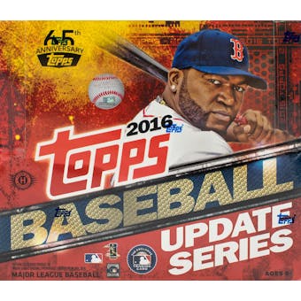 2016 Topps Update Baseball Hobby Jumbo Box