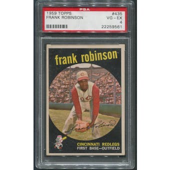 1959 Topps Baseball #435 Frank Robinson PSA 4 (VG-EX)