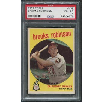 1959 Topps Baseball #439 Brooks Robinson PSA 4 (VG-EX)