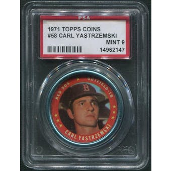 1971 Topps Baseball Coins #58 Carl Yastrzemski PSA 9 (MINT)