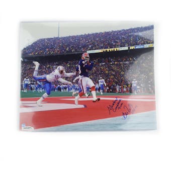Andre Reed Autographed Buffalo Bills 16x20 Photo Greatest Comeback