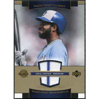2003 Upper Deck Sweet Spot Classics Game Jersey #CC Cecil Cooper