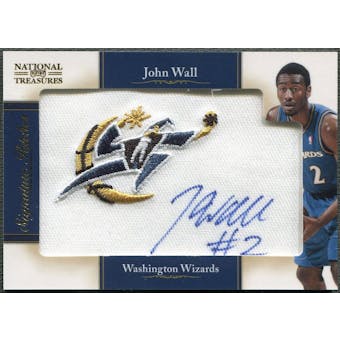 2010/11 Playoff National Treasures #2 John Wall Rookie Patch NBA Team Auto #21/25