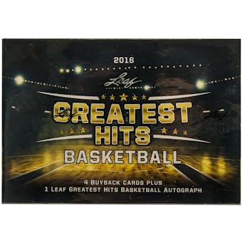 2015/16 Leaf Greatest Hits Basketball Hobby Box