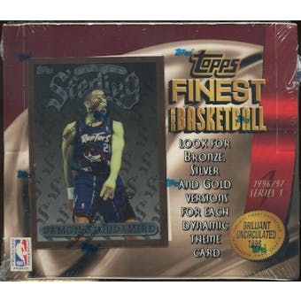 1996/97 Topps Finest Series 1 Basketball Retail 20 Pack Box