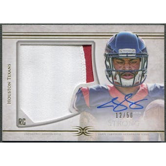 2015 Topps Definitive Collection #DC8 Jaelen Strong Rookie Patch Auto #12/50