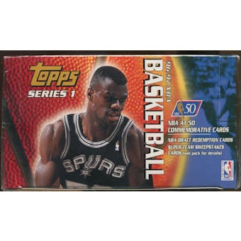 1996/97 Topps Series 1 Basketball Retail 20 Pack Box
