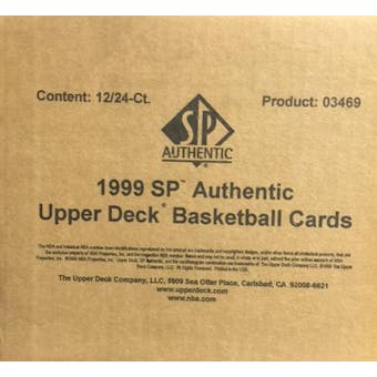 1998/99 Upper Deck SP Authentic Basketball Hobby 12-Box Case