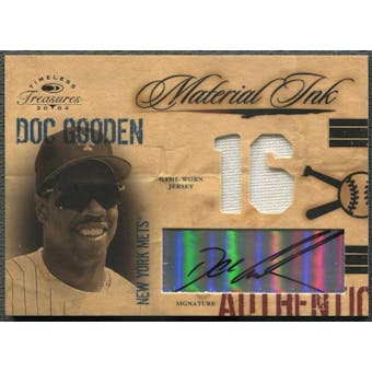 2004 Timeless Treasures #11 Doc Gooden Material Ink Jersey Auto #056/100