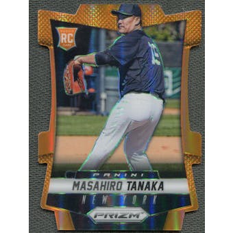 2014 Panini Prizm #185 Masahiro Tanaka Rookie Prizms Orange Die Cut #45/60