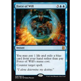 Magic the Gathering Eternal Masters Single Force of Will -SLIGHT PLAY (SP)