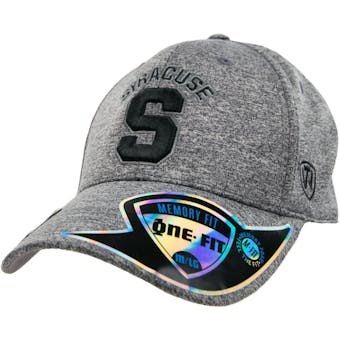 Syracuse Orange Top Of The World Steam Charcoal Grey One Fit Flex Hat (Adult One Size)