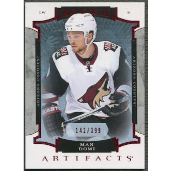 2015/16 Artifacts #207 Max Domi Ruby Rookie #141/399