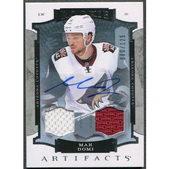2015/16 Artifacts #207 Max Domi Rookie Jersey Auto #080/125