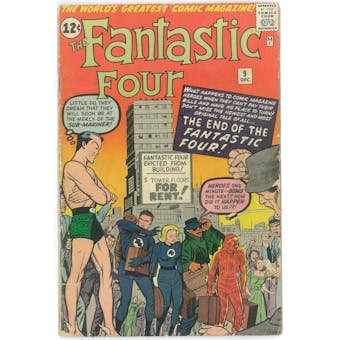 Fantastic Four #9 GD+ (Cage Clean-Out)