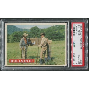1956 Davy Crockett Orange #35 Bullseye! PSA 8 (NM-MT)