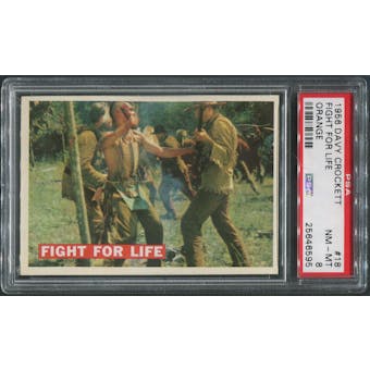 1956 Davy Crockett Orange #18 Fight for Life PSA 8 (NM-MT)
