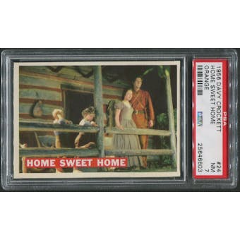 1956 Davy Crockett Orange #24 Home Sweet Home PSA 7 (NM)