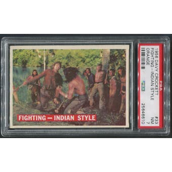 1956 Davy Crockett Orange #33 Fighting-Indian Style PSA 7 (NM)