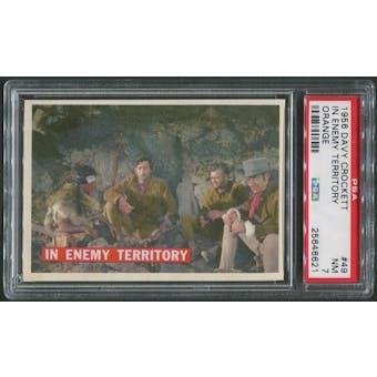 1956 Davy Crockett Orange #49 In Enemy Territory PSA 7 (NM)