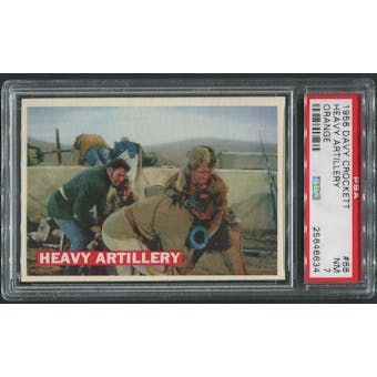 1956 Davy Crockett Orange #68 Heavy Artillery PSA 7 (NM)