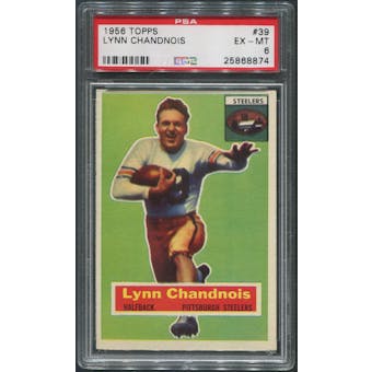 1956 Topps Football #39 Lynn Chandnois PSA 6 (EX-MT)
