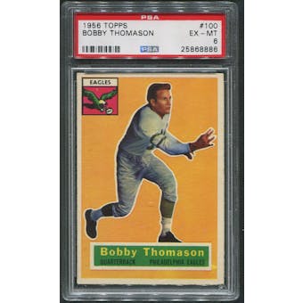 1956 Topps Football #100 Bobby Thomason PSA 6 (EX-MT)