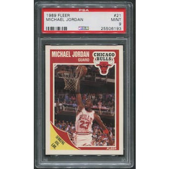 1989/90 Fleer Basketball #21 Michael Jordan PSA 9 (MINT)