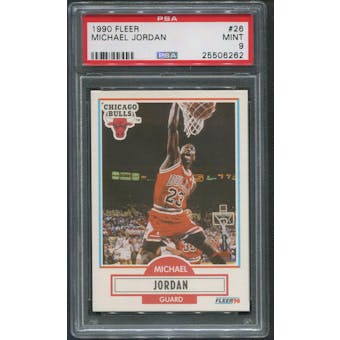 1990/91 Fleer Basketball #26 Michael Jordan PSA 9 (MINT)
